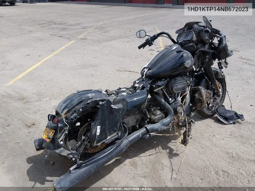 2022 Harley-Davidson Fltrxs VIN: 1HD1KTP14NB672023 Lot: 45178101