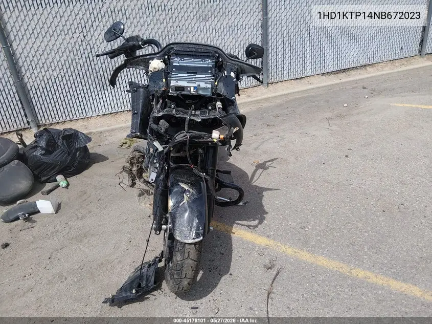 2022 Harley-Davidson Fltrxs VIN: 1HD1KTP14NB672023 Lot: 45178101