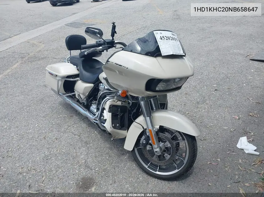 2022 Harley-Davidson Fltrx VIN: 1HD1KHC20NB658647 Lot: 45202019