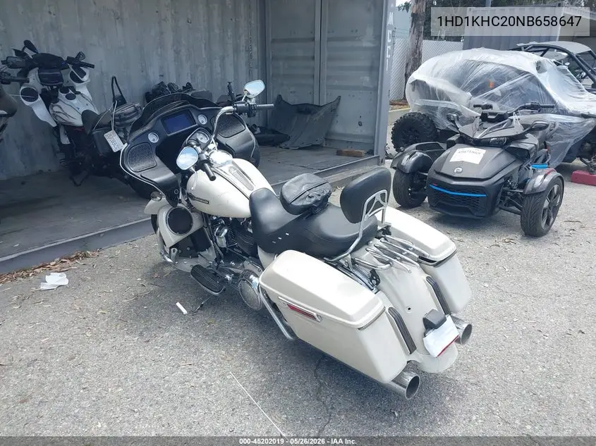 2022 Harley-Davidson Fltrx VIN: 1HD1KHC20NB658647 Lot: 45202019