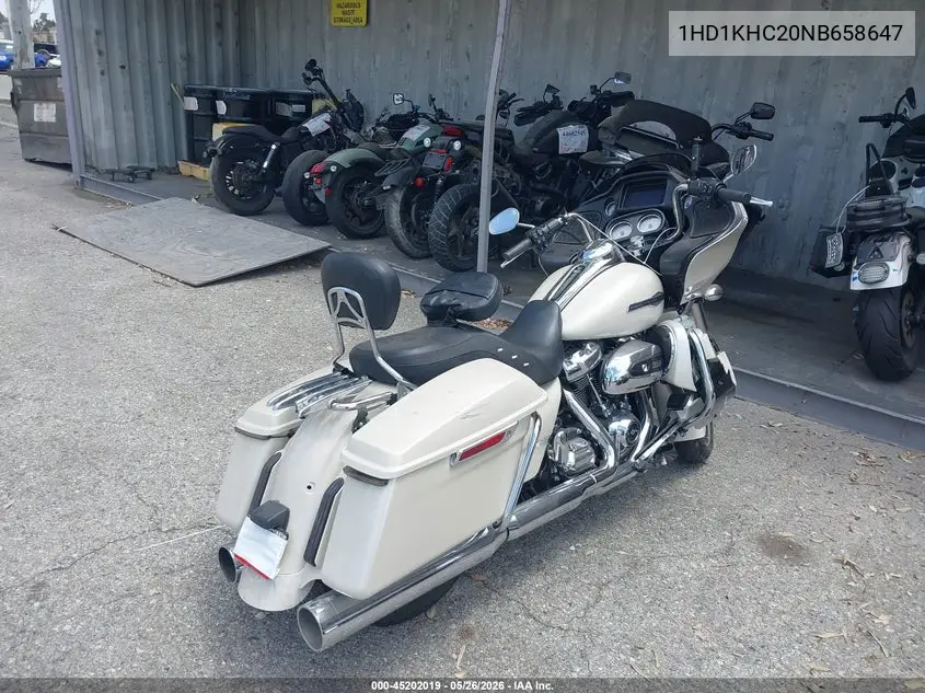 2022 Harley-Davidson Fltrx VIN: 1HD1KHC20NB658647 Lot: 45202019