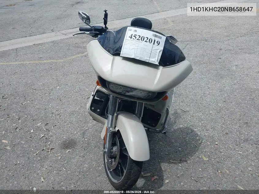 2022 Harley-Davidson Fltrx VIN: 1HD1KHC20NB658647 Lot: 45202019