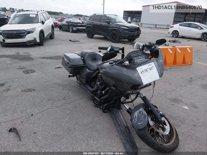 2022 Harley-Davidson Fltrxst VIN: 1HD1ACL18NB640670 Lot: 45387407