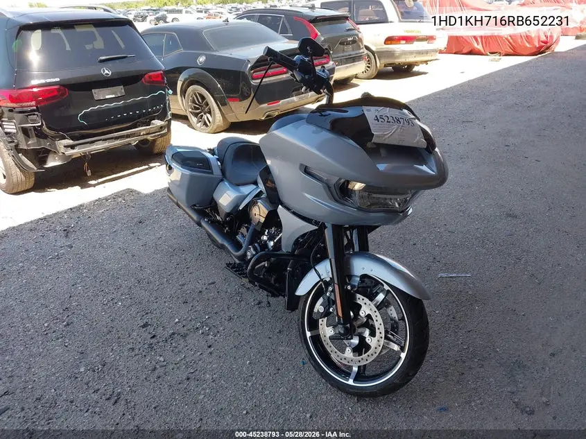2024 Harley-Davidson Fltrx VIN: 1HD1KH716RB652231 Lot: 45238793