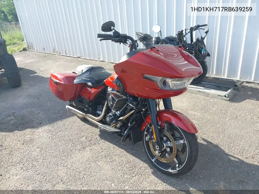 2024 Harley-Davidson Fltrx VIN: 1HD1KH717RB639259 Lot: 45251113