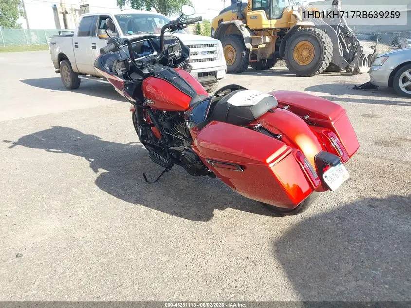 2024 Harley-Davidson Fltrx VIN: 1HD1KH717RB639259 Lot: 45251113