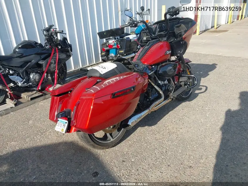 2024 Harley-Davidson Fltrx VIN: 1HD1KH717RB639259 Lot: 45251113