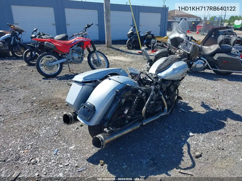 2024 Harley-Davidson Fltrx VIN: 1HD1KH717RB640122 Lot: 45283758