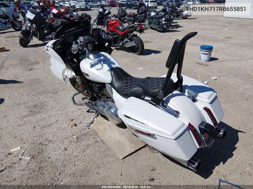 2024 Harley-Davidson Fltrx VIN: 1HD1KH717RB655851 Lot: 45340498