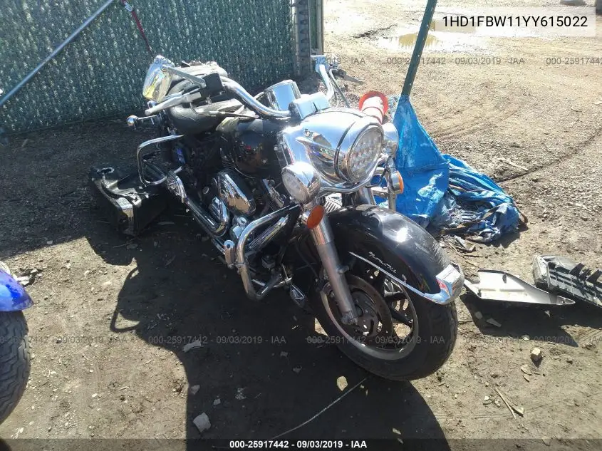 2000 Harley-Davidson Flhri VIN: 1HD1FBW11YY615022 Lot: 25917442