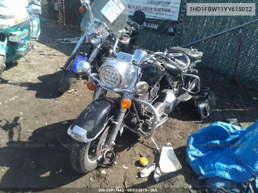 2000 Harley-Davidson Flhri VIN: 1HD1FBW11YY615022 Lot: 25917442