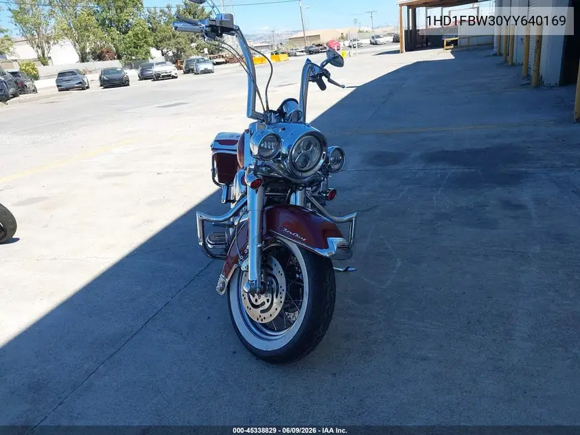 2000 Harley-Davidson Flhri VIN: 1HD1FBW30YY640169 Lot: 45338829