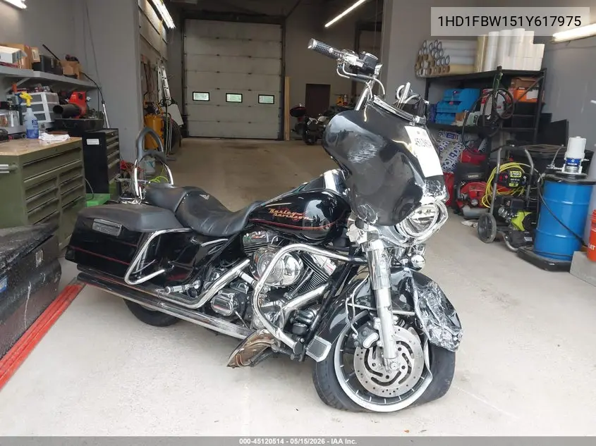 2001 Harley-Davidson Flhri VIN: 1HD1FBW151Y617975 Lot: 45120514