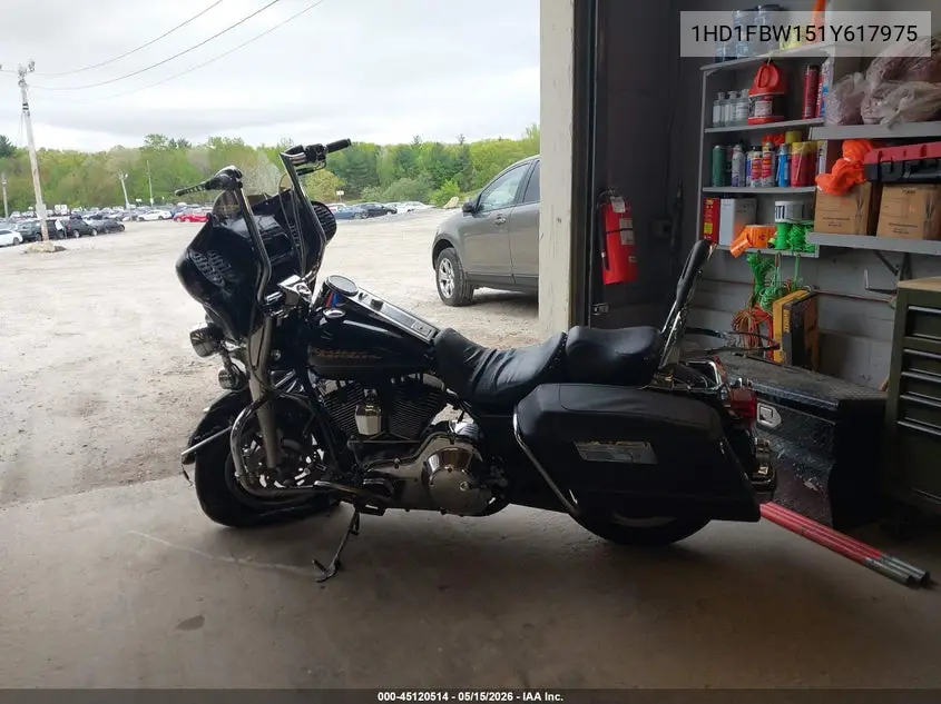 2001 Harley-Davidson Flhri VIN: 1HD1FBW151Y617975 Lot: 45120514