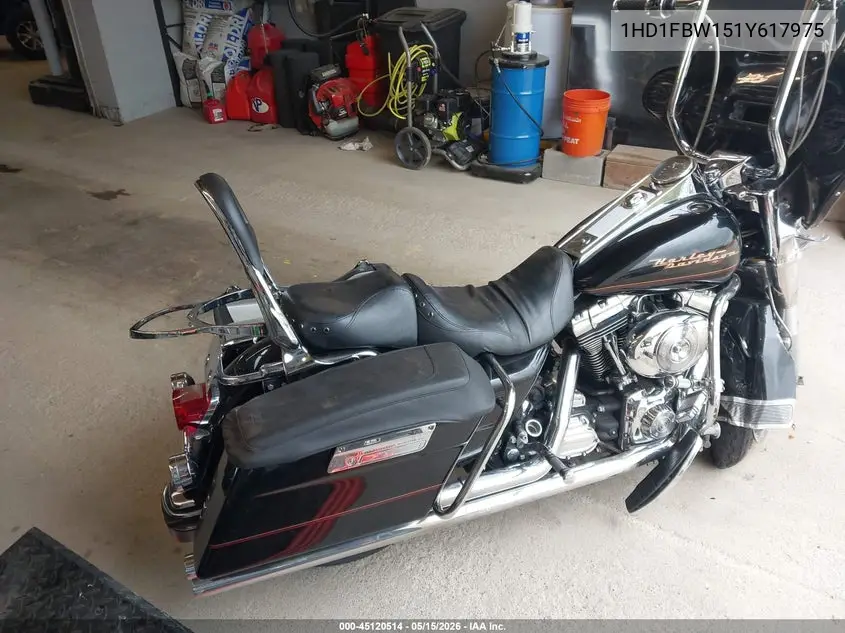 2001 Harley-Davidson Flhri VIN: 1HD1FBW151Y617975 Lot: 45120514