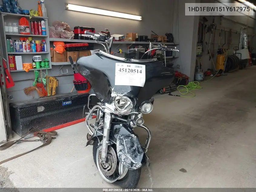 2001 Harley-Davidson Flhri VIN: 1HD1FBW151Y617975 Lot: 45120514