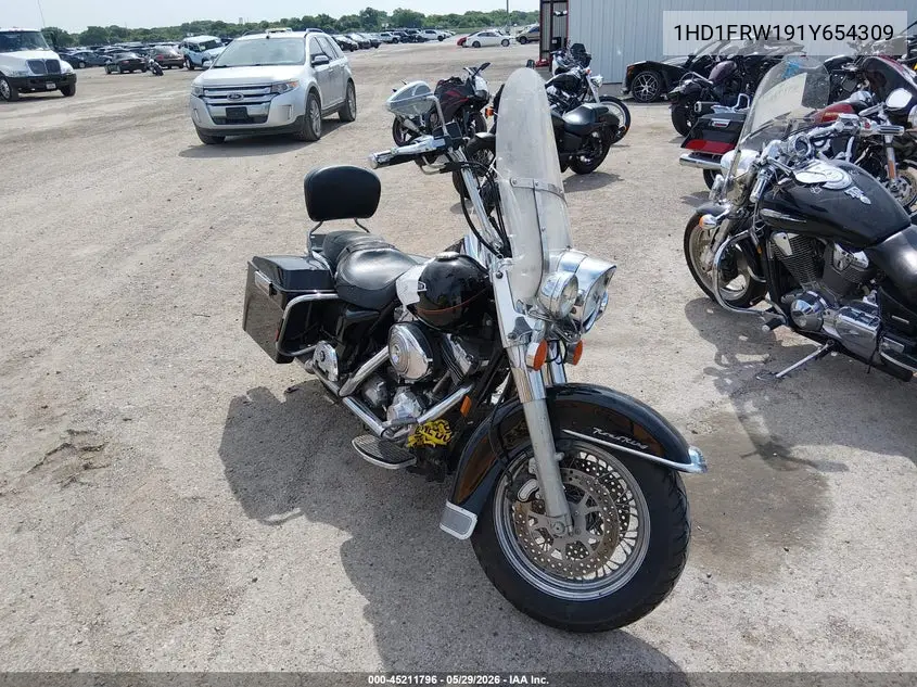 2001 Harley-Davidson Flhrci VIN: 1HD1FRW191Y654309 Lot: 45211796
