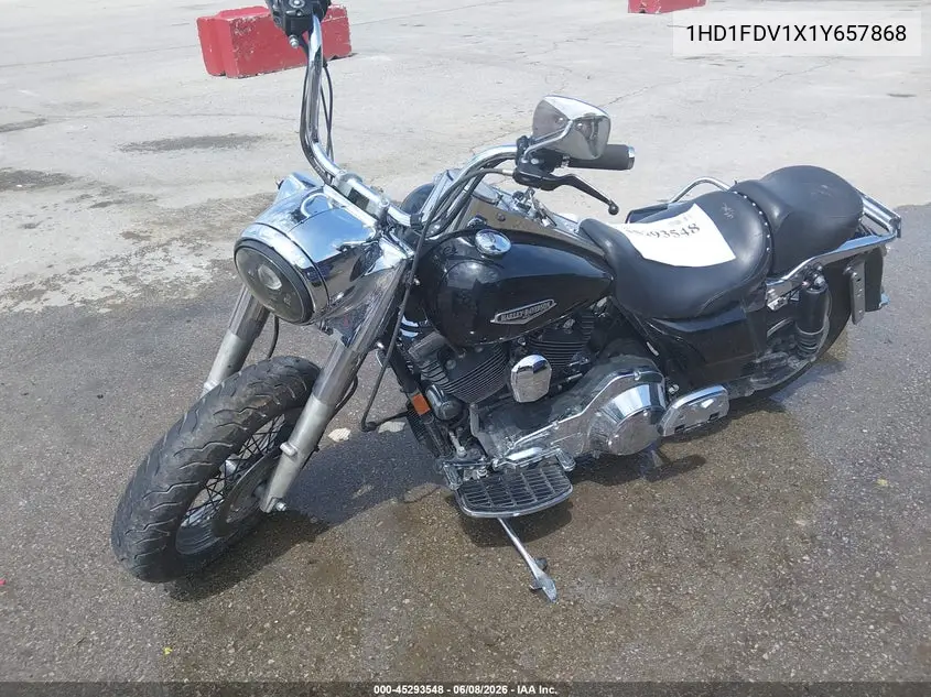 2001 Harley-Davidson Flhr VIN: 1HD1FDV1X1Y657868 Lot: 45293548