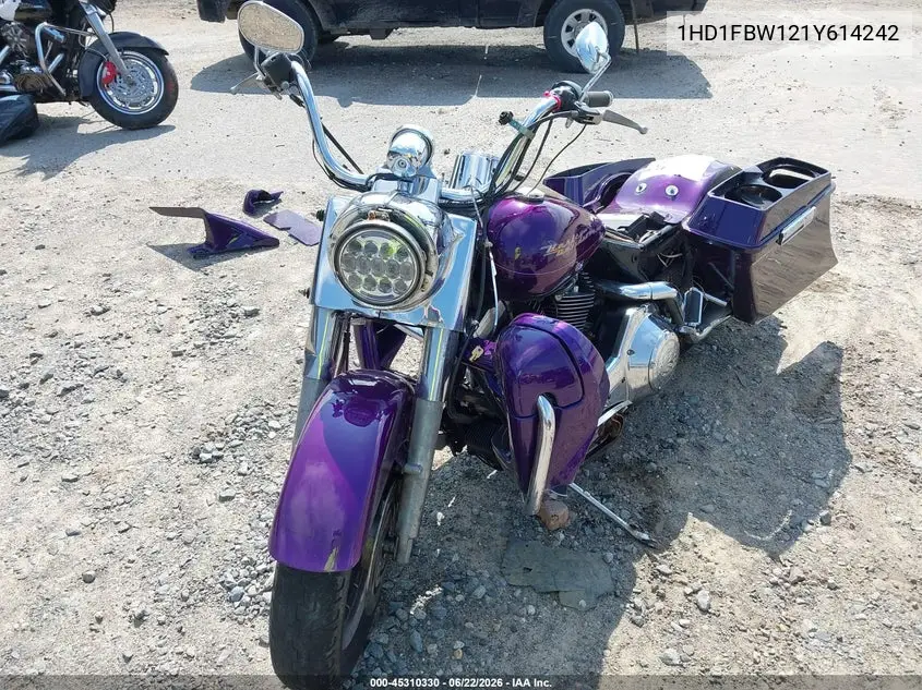 2001 Harley-Davidson Flhri VIN: 1HD1FBW121Y614242 Lot: 45310330