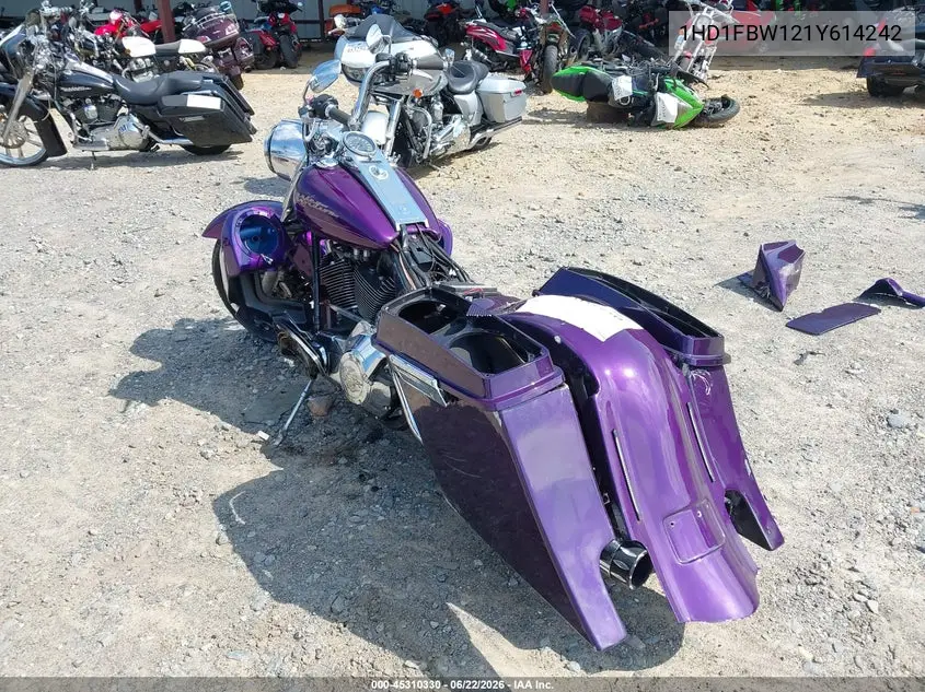 2001 Harley-Davidson Flhri VIN: 1HD1FBW121Y614242 Lot: 45310330