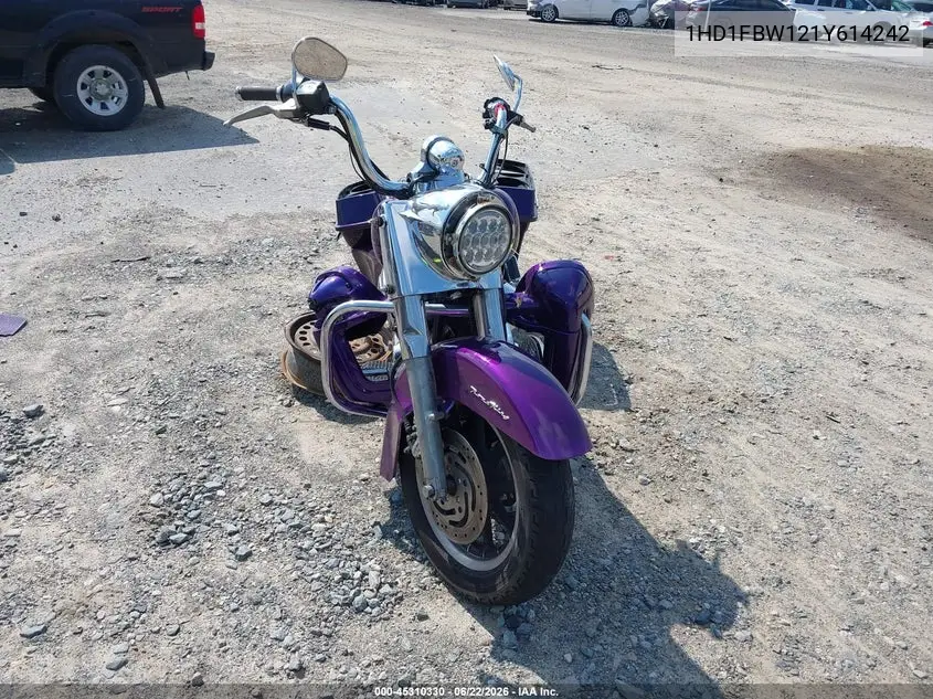 2001 Harley-Davidson Flhri VIN: 1HD1FBW121Y614242 Lot: 45310330