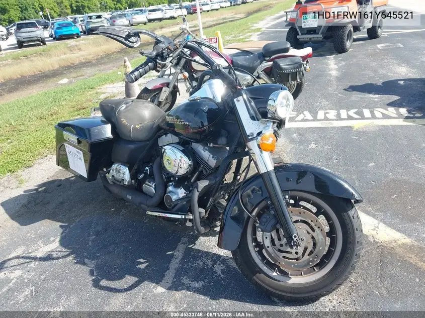 2001 Harley-Davidson Flhrci VIN: 1HD1FRW161Y645521 Lot: 45333746