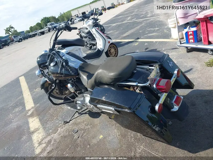 2001 Harley-Davidson Flhrci VIN: 1HD1FRW161Y645521 Lot: 45333746