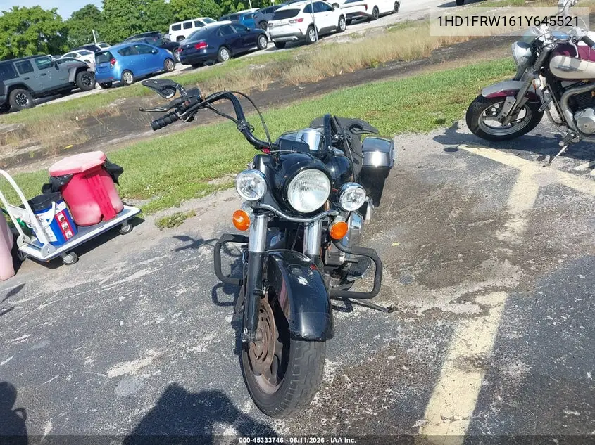2001 Harley-Davidson Flhrci VIN: 1HD1FRW161Y645521 Lot: 45333746