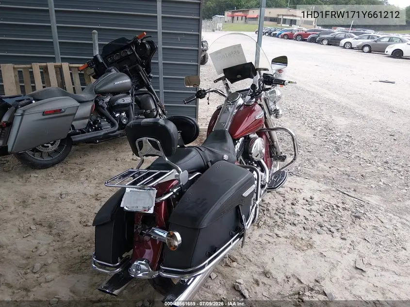 2001 Harley-Davidson Flhrci VIN: 1HD1FRW171Y661212 Lot: 45561659