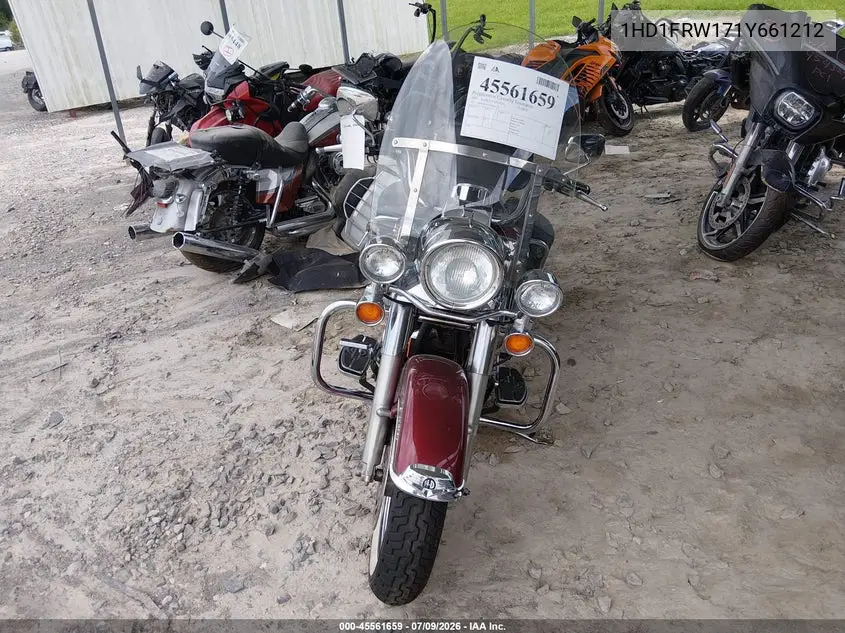 2001 Harley-Davidson Flhrci VIN: 1HD1FRW171Y661212 Lot: 45561659
