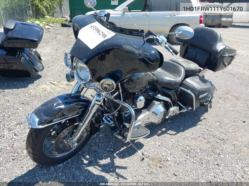 2001 Harley-Davidson Flhrci VIN: 1HD1FRW111Y601670 Lot: 45596298