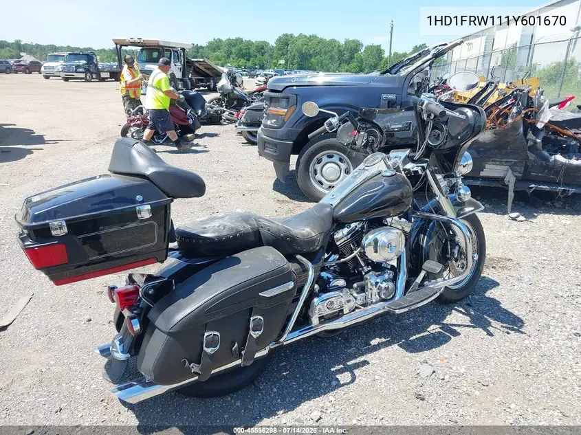 2001 Harley-Davidson Flhrci VIN: 1HD1FRW111Y601670 Lot: 45596298