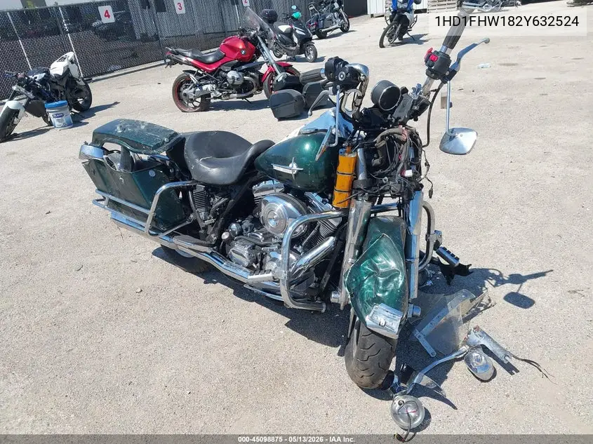 2002 Harley-Davidson Flhpi VIN: 1HD1FHW182Y632524 Lot: 45098875
