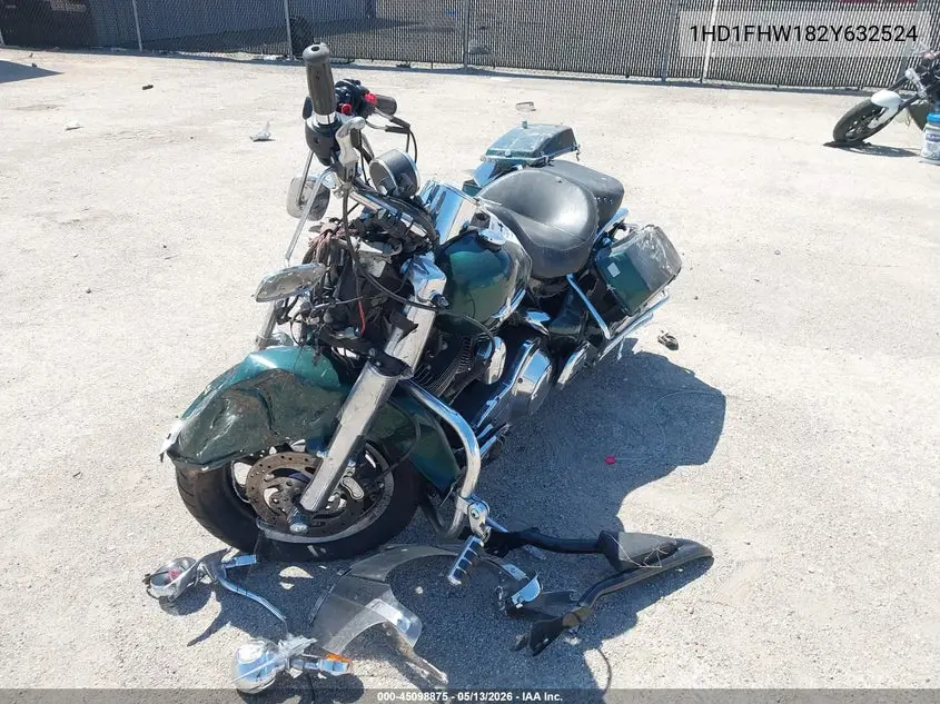 2002 Harley-Davidson Flhpi VIN: 1HD1FHW182Y632524 Lot: 45098875