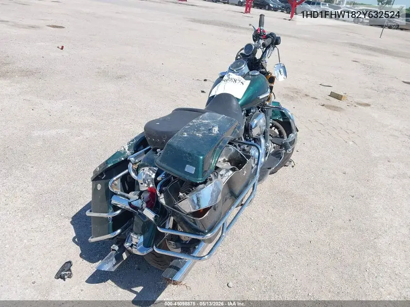 2002 Harley-Davidson Flhpi VIN: 1HD1FHW182Y632524 Lot: 45098875
