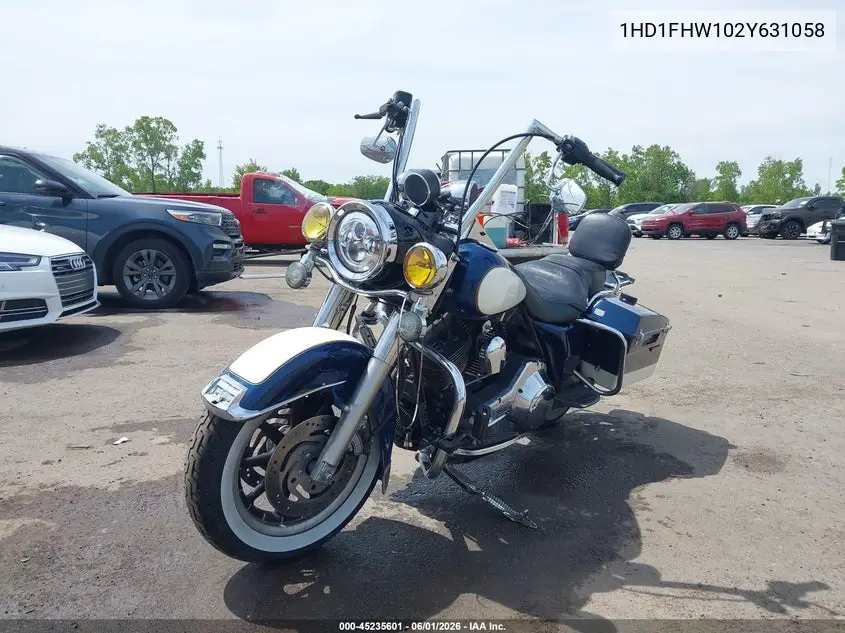 2002 Harley-Davidson Flhpi VIN: 1HD1FHW102Y631058 Lot: 45235601