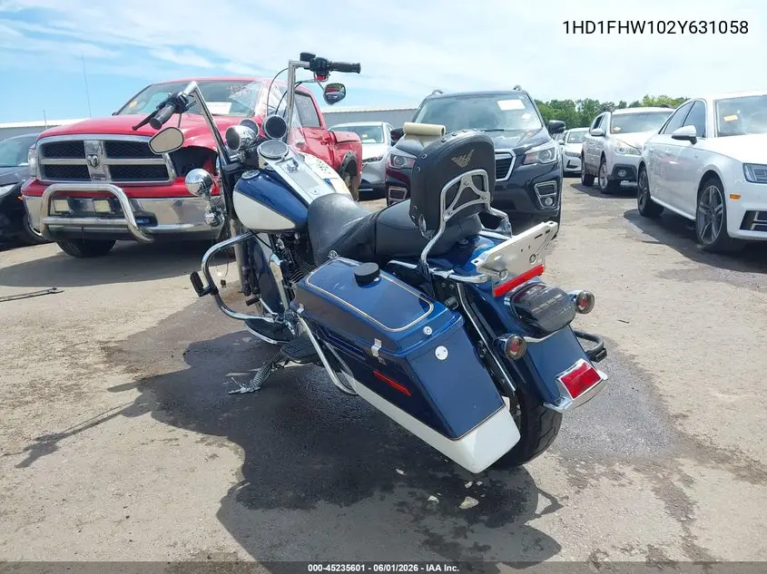 2002 Harley-Davidson Flhpi VIN: 1HD1FHW102Y631058 Lot: 45235601
