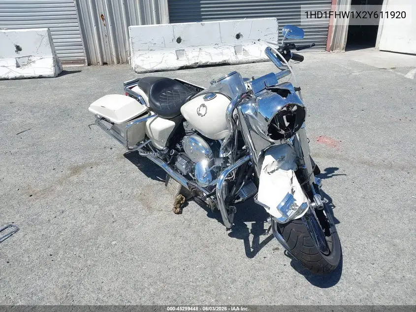 2002 Harley-Davidson Flhpi VIN: 1HD1FHW1X2Y611920 Lot: 45299448