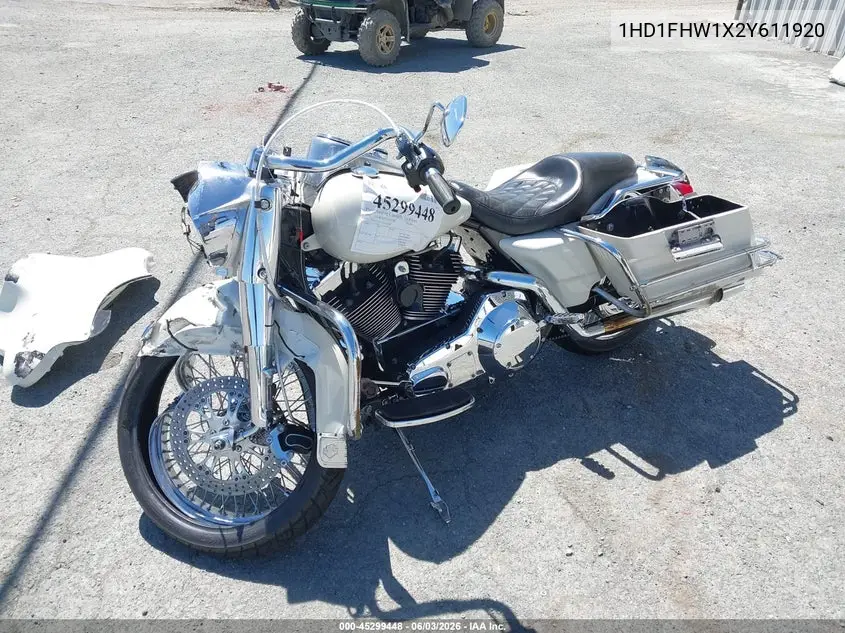 2002 Harley-Davidson Flhpi VIN: 1HD1FHW1X2Y611920 Lot: 45299448