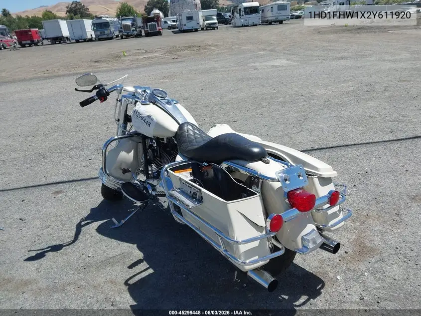 2002 Harley-Davidson Flhpi VIN: 1HD1FHW1X2Y611920 Lot: 45299448