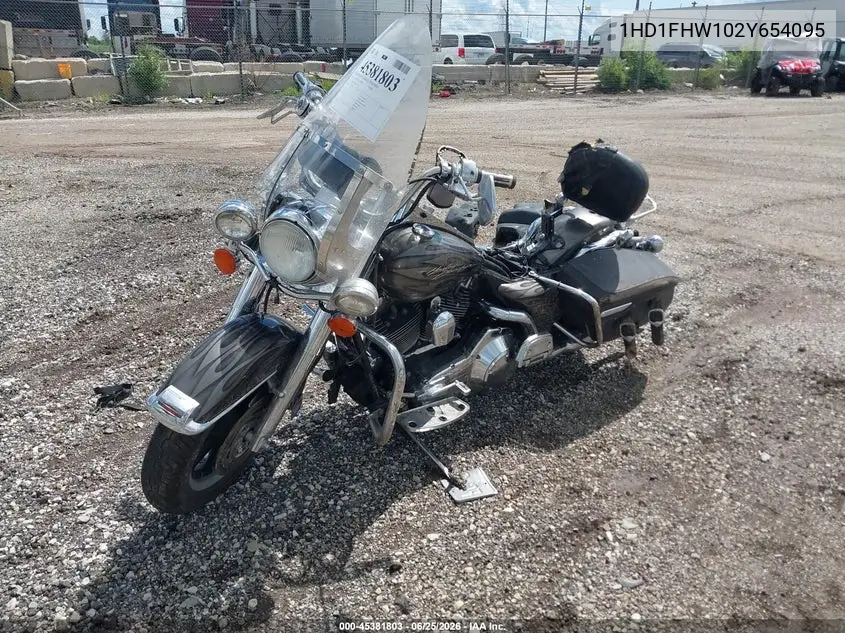 2002 Harley-Davidson Flhpi VIN: 1HD1FHW102Y654095 Lot: 45381803