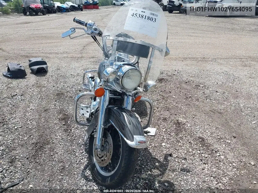 2002 Harley-Davidson Flhpi VIN: 1HD1FHW102Y654095 Lot: 45381803