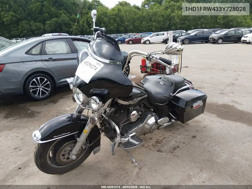 2003 Harley-Davidson Flhrci Anniversary VIN: 1HD1FRW433Y728028 Lot: 45291274
