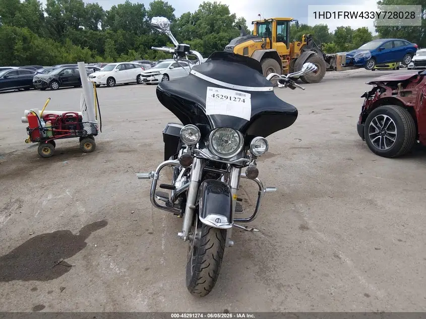 2003 Harley-Davidson Flhrci Anniversary VIN: 1HD1FRW433Y728028 Lot: 45291274