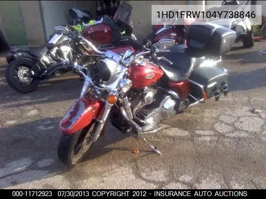 2004 Harley-Davidson Flhrci VIN: 1HD1FRW104Y738846 Lot: 11712923