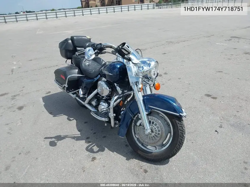 2004 Harley-Davidson Flhrsi VIN: 1HD1FYW174Y718751 Lot: 45399840