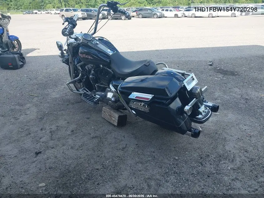 2004 Harley-Davidson Flhri VIN: 1HD1FBW154Y720298 Lot: 45478470