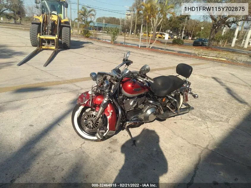 2005 Harley-Davidson Flhrci VIN: 1HD1FRW115Y702875 Lot: 32464515