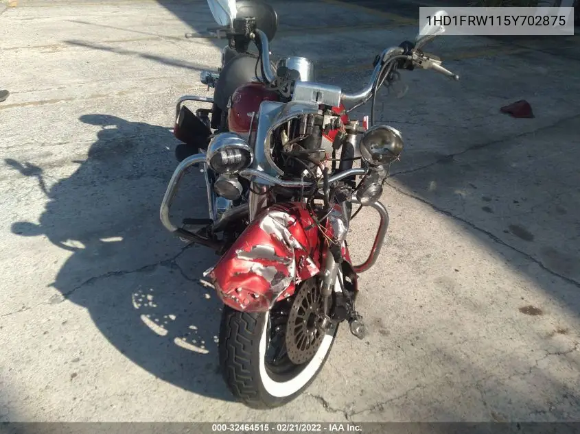 2005 Harley-Davidson Flhrci VIN: 1HD1FRW115Y702875 Lot: 32464515