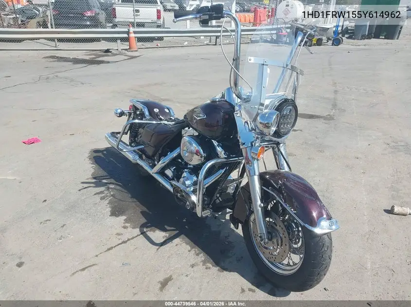 2005 Harley-Davidson Flhrci VIN: 1HD1FRW155Y614962 Lot: 44739546